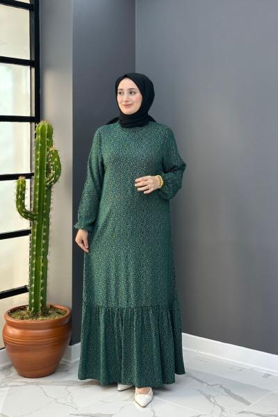 Oylum Elbise - Yeşil Yeşil