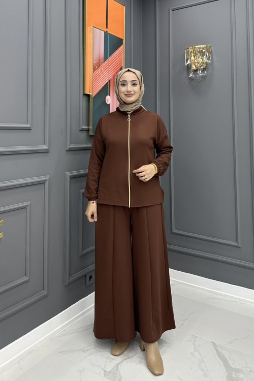 Oysho Feride Takım - Kahve Kahverengi