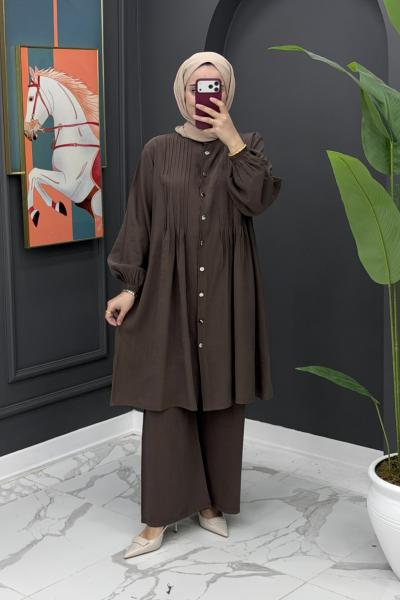 Pelşin Takım - Kahve  Kahverengi