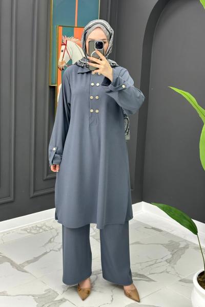 Perihan Takım -Gri  Gri