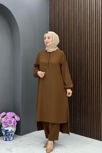 Sabiha Takım - Kahve Kahverengi