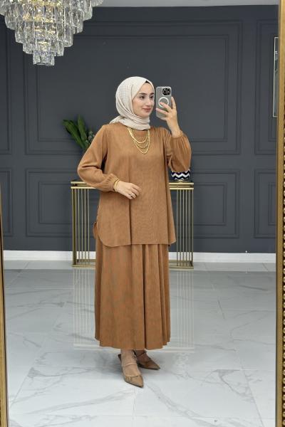 Seda etekli takım - camel Camel