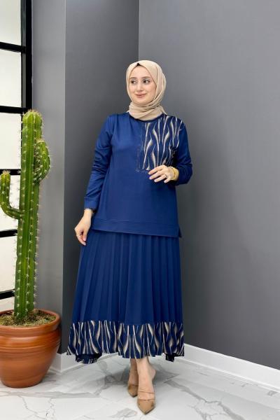 Seranay Etekli Takım - indigo Mavi