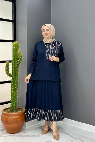 Seranay Etekli Takım - Lacivert  Lacivert