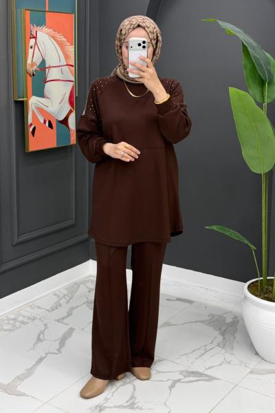 Ses Takım -  Kahve Kahverengi