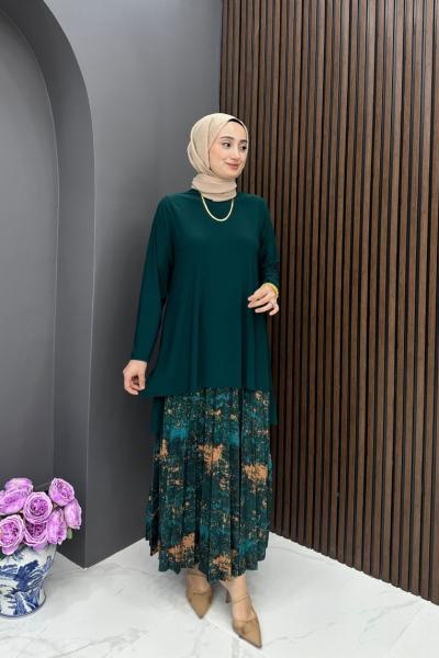 Şeyma Etekli Takım- Zümrüt Zümrüt