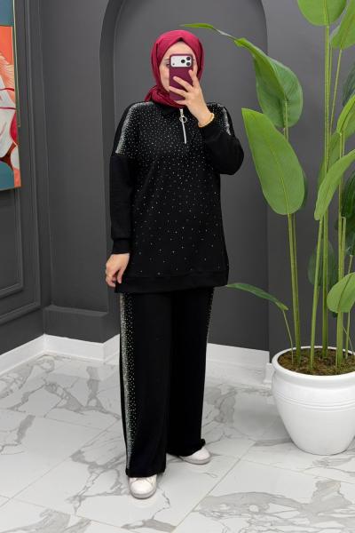 Sofya Takım - Siyah Siyah