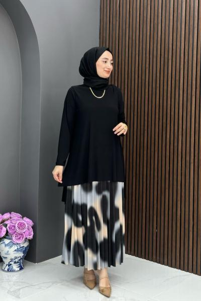 Sude Etekli Takım - Siyah  Siyah