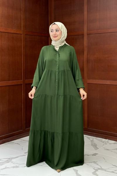 Tofisa Uzun Elbise - Haki Haki