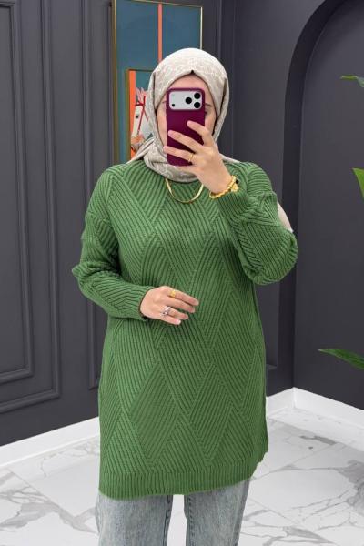 Uygun Triko Kazak - yeşil  Koyu Yeşil