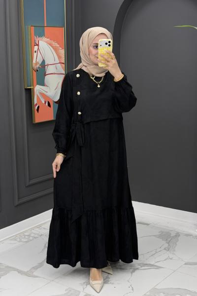 Venessa elbise - siyah Siyah