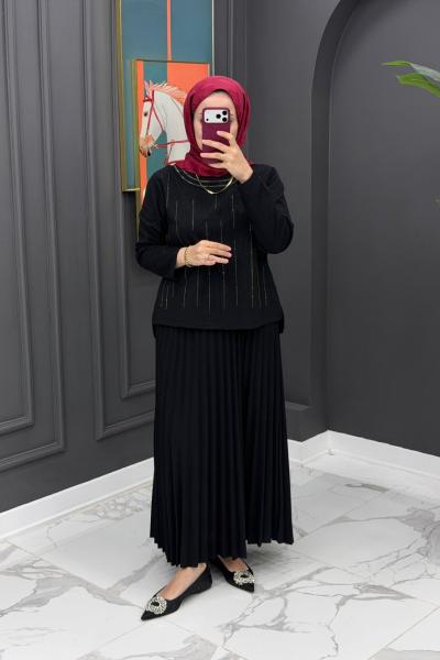 Zeynep Etekli Takım Siyah 