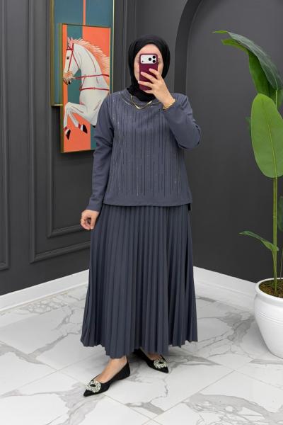 Zeynep Etekli Takım Gri