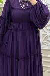 Ahenk Elbise Mor