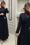 Aheste Sendy Elbise Siyah