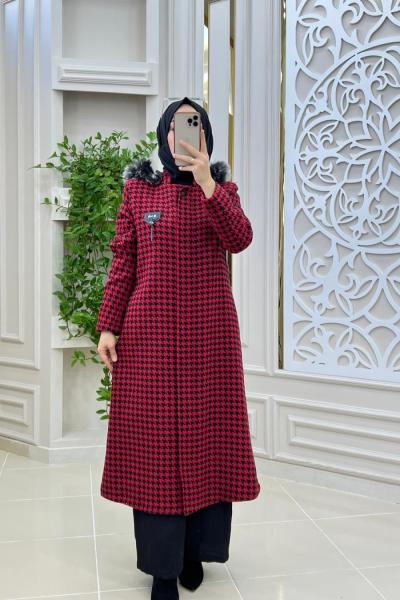 Arma Kaşe Kabanım Kırmızı