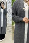 Broş Hırkam Gri