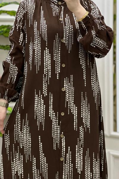 Damla Elbisem Kahverengi