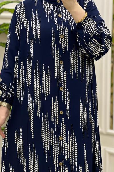 Damla Elbisem Lacivert