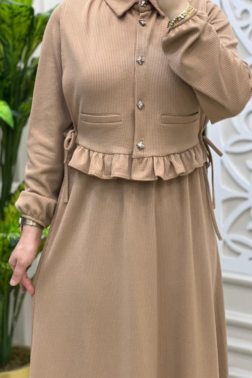 Elçin Elbise Camel