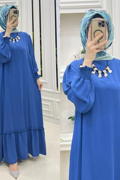 Eylem elbise  Mavi