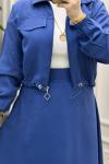 Favori Ceket Etek Takım  Mavi
