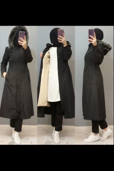 Hanımlar Harika Bir Kap Modelim Siyah