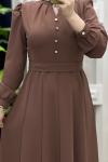İrem Elbise Kahverengi