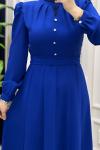 İrem Elbise Saks Mavisi
