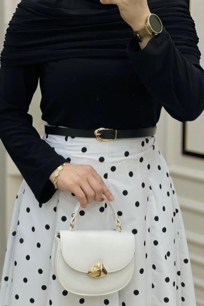 Lara Takım Beyaz Siyah