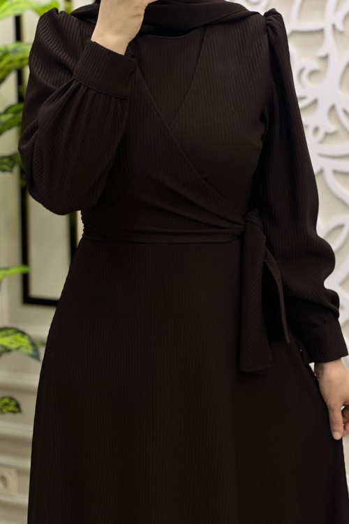 Lina Elbise Kahverengi