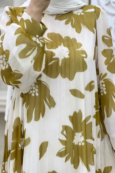 Manolya Elbisem Yağ Yeşili