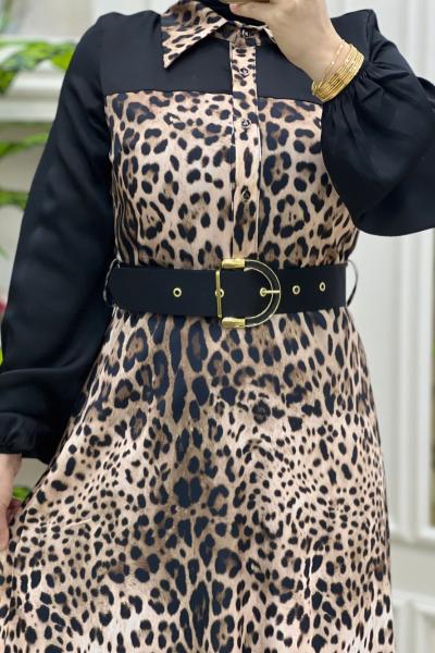 Meyra Leopar Elbise Leopar