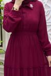 Mihri Elbise Bordo