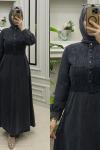 Mihri Kot Elbise Siyah