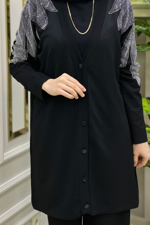Müge Hırka Siyah