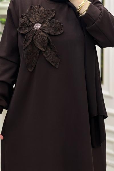 Nergiz İkili Takım Kahverengi