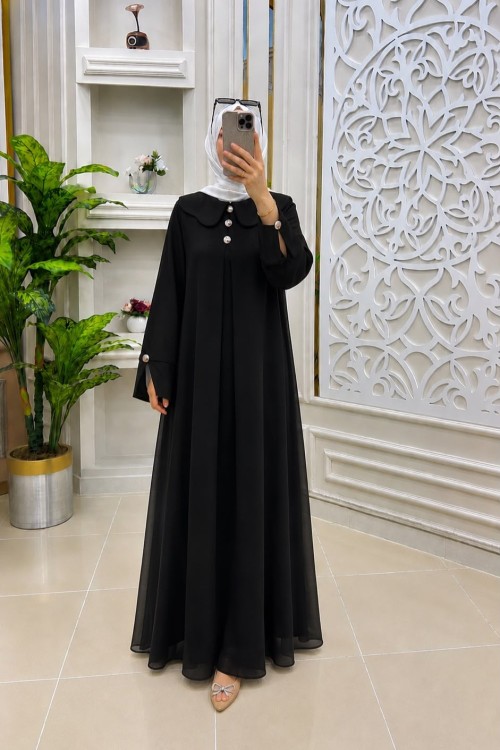 Nisa elbise Siyah