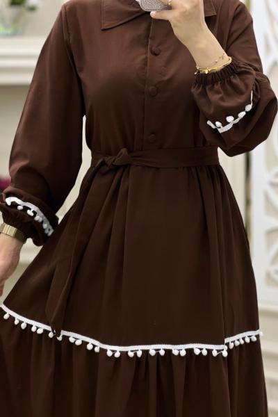 Plaj Elbisem Kahverengi