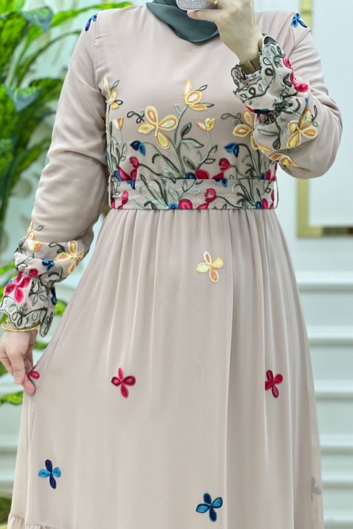 Rengin Elbise Camel