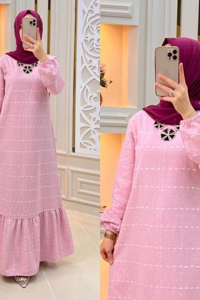 Şanel Elbise Açık Pembe