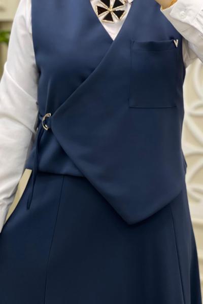 Sanem 3 Lü Takım Lacivert