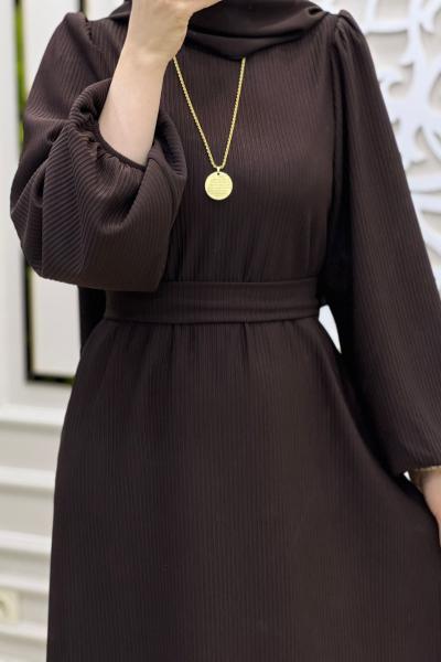 Selvim Elbise Kahverengi