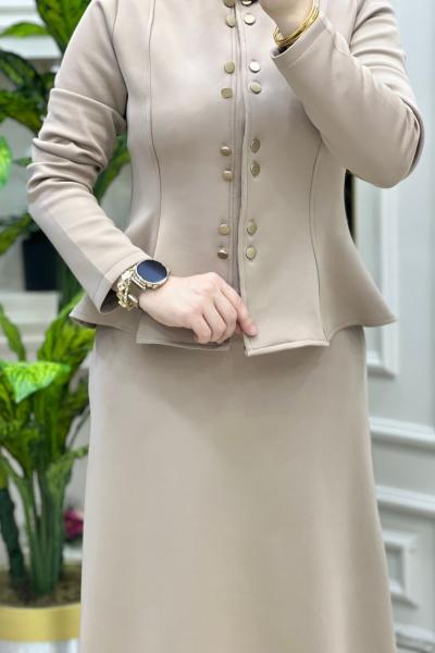 Senem İkili Takım Bej