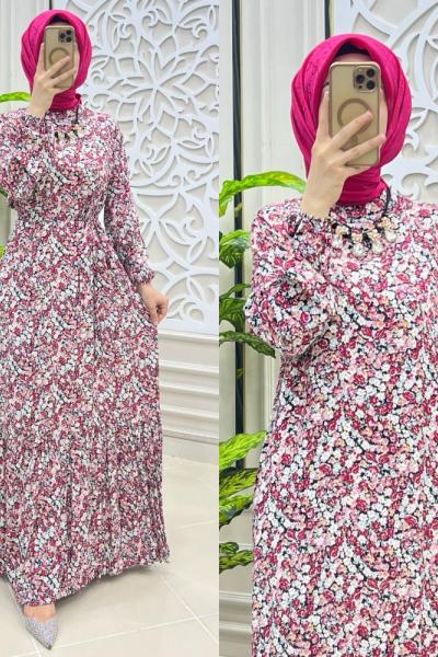 Sezen Elbisem Beyaz pembe