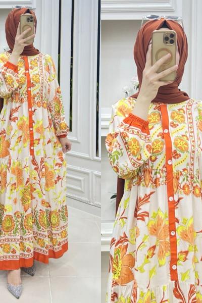 Şölen Elbise Turuncu