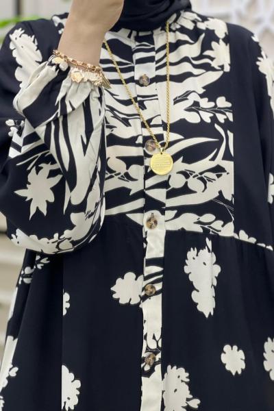 Şüheda Elbisem Siyah Beyaz