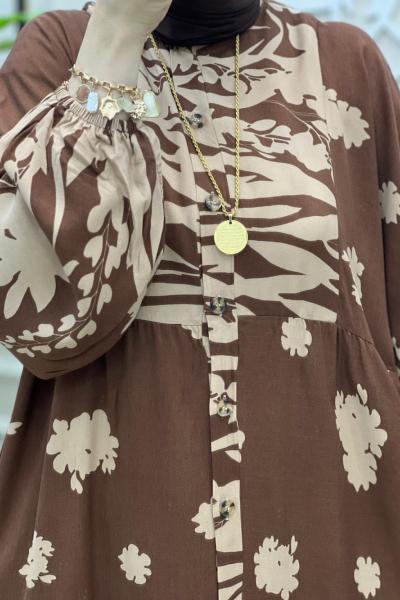 Şüheda Elbisem Kahverengi