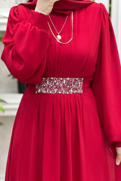 Taş Abiye Kırmızı