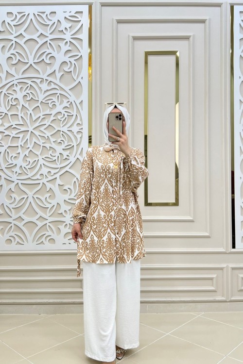 Yeni Sezon 2li Takım  Beyaz camel